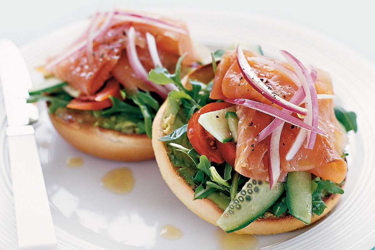 Smoked Salmon Bagel
 Smoked salmon bagels Recipes delicious