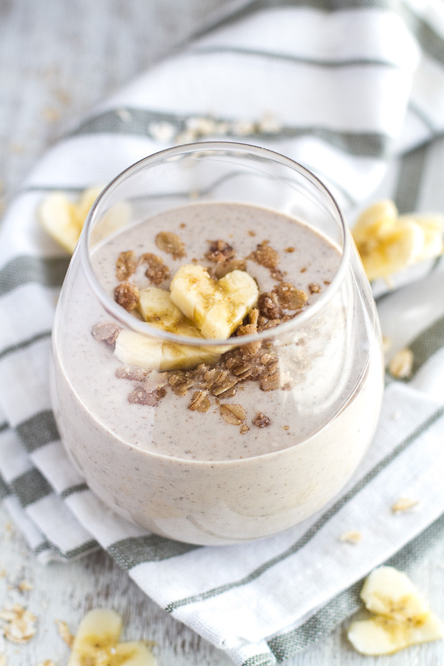 Smoothie With Oats
 Banana Oat Breakfast Smoothie