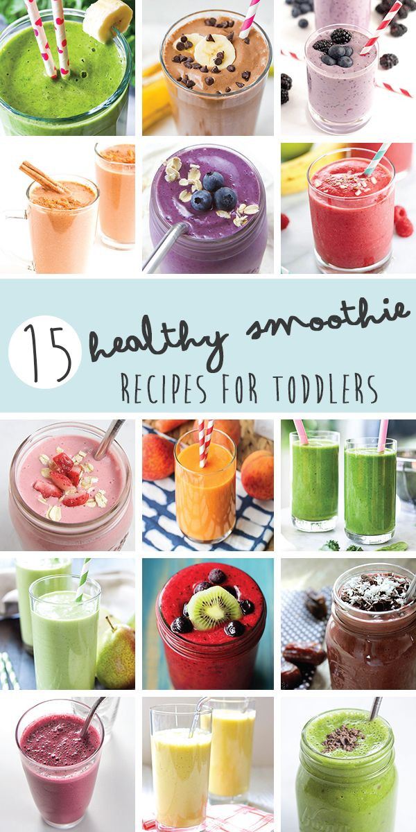 Smoothies Recipes For Kids
 15 Smoothies for Toddlers Kids Healthy Delicious