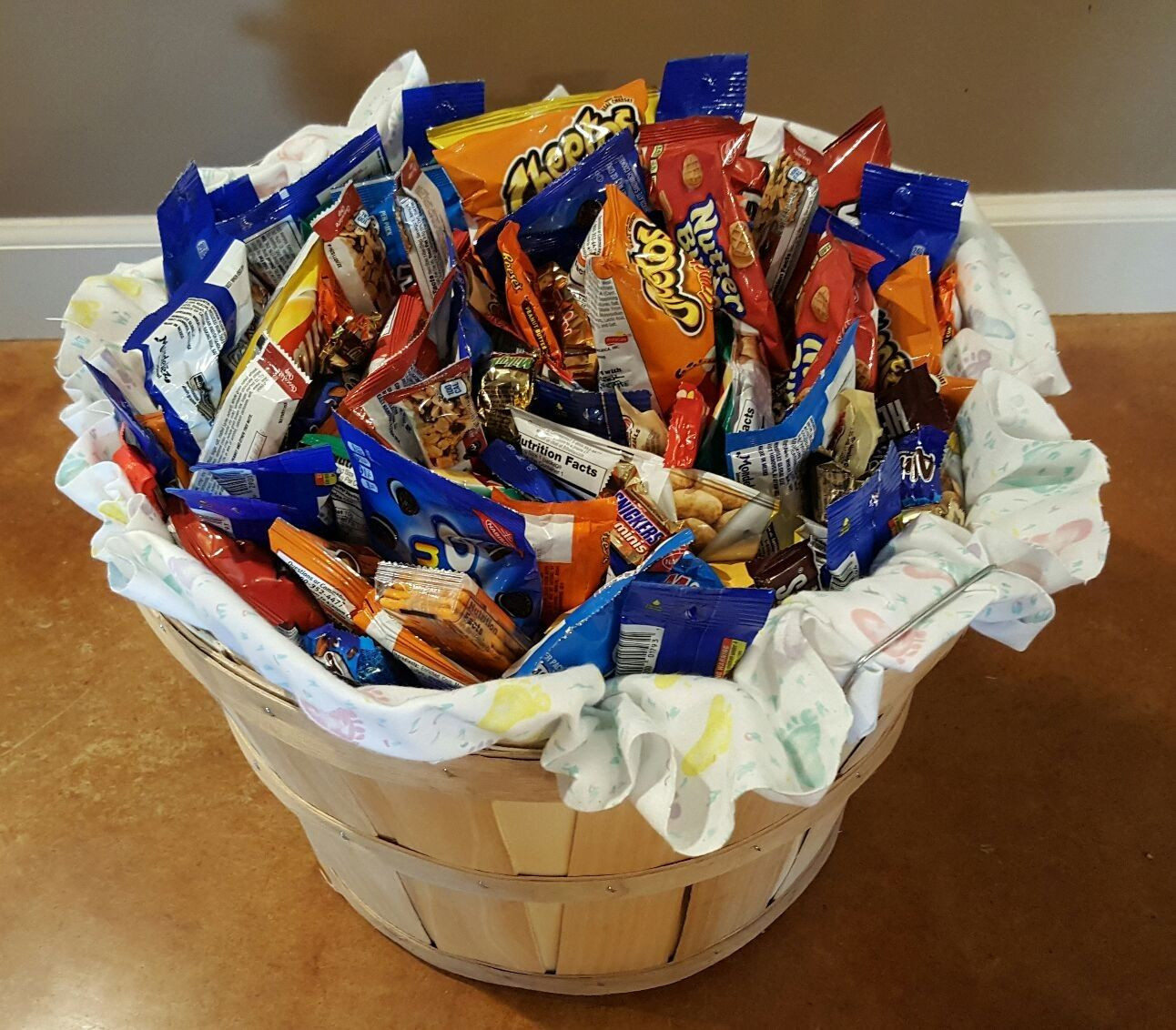 Snack Gift Basket Ideas
 Snack basket for hospital staff