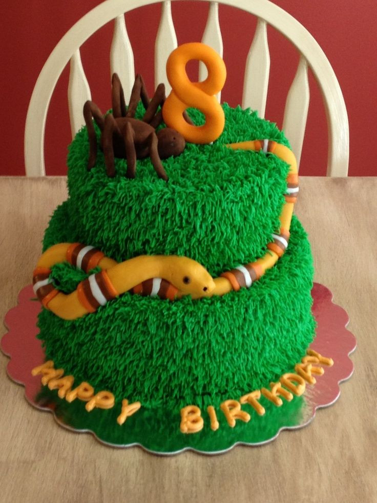 Snake Birthday Cake
 40 best Snake Cakes images on Pinterest