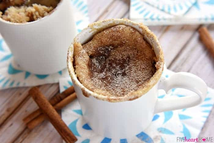 Snickerdoodle Mug Cake
 Snickerdoodle Mug Cake THE BEST MUG CAKE • FIVEheartHOME