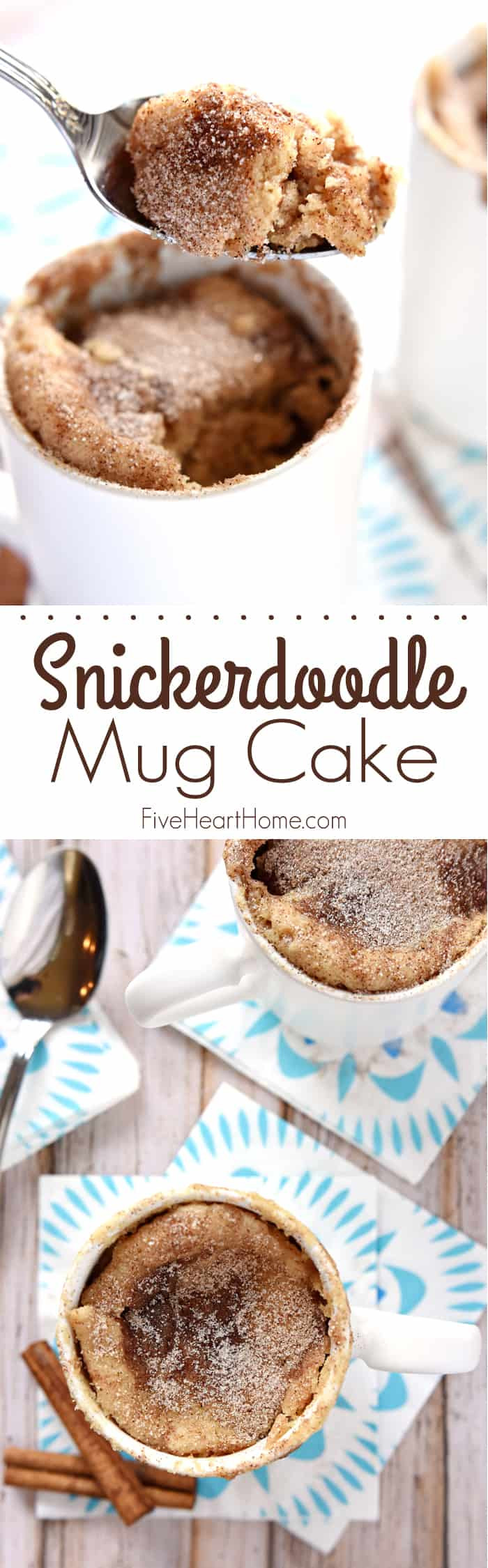 Snickerdoodle Mug Cake
 Snickerdoodle Mug Cake by FIVEheartHOME FoodBlogs