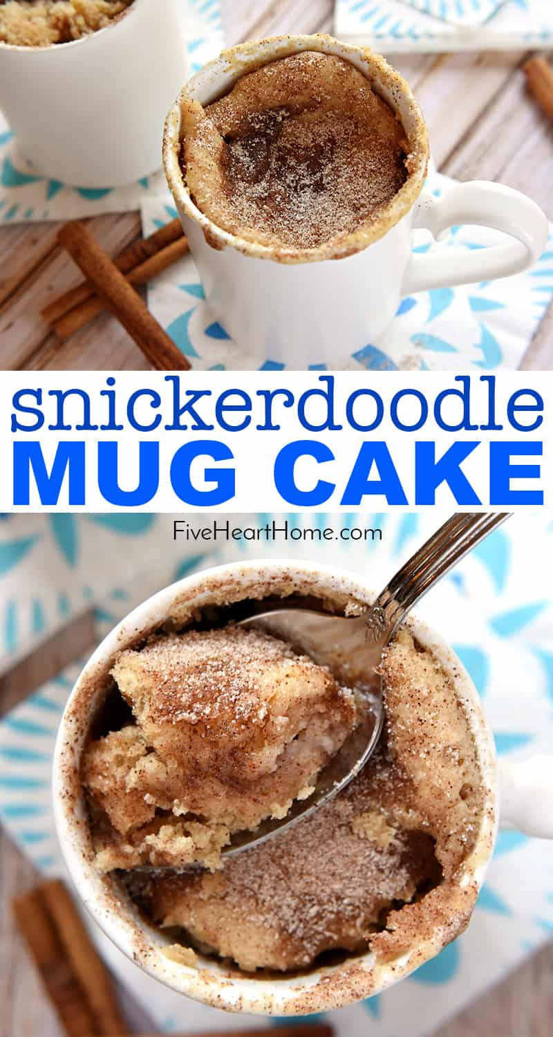 Snickerdoodle Mug Cake
 Snickerdoodle Mug Cake THE BEST MUG CAKE • FIVEheartHOME