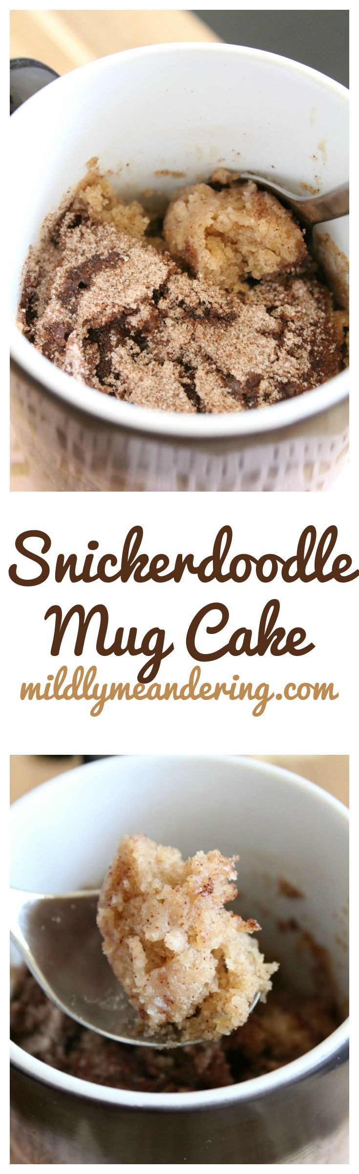 Snickerdoodle Mug Cake
 Snickerdoodle Mug Cake – In only one minute you can have