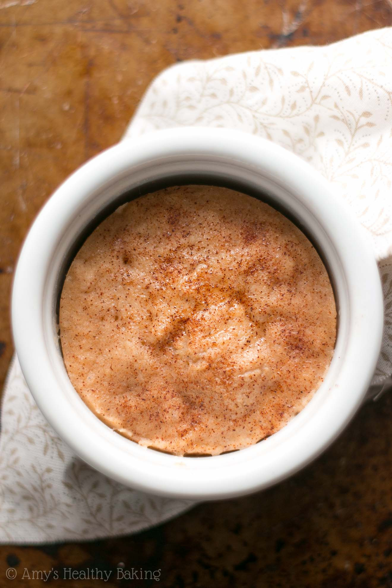 Snickerdoodle Mug Cake
 Skinny Single Serving Snickerdoodle Mug Cake