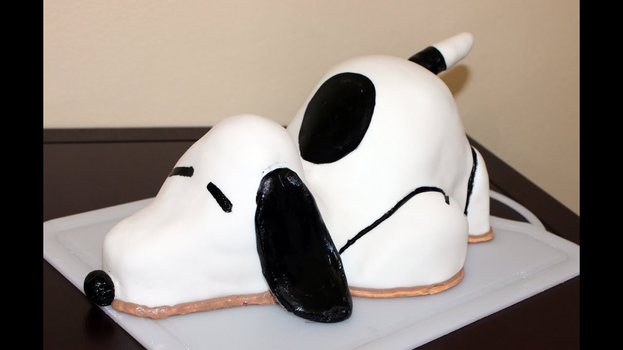 Snoopy Birthday Cake
 SNOOPY Cake How To