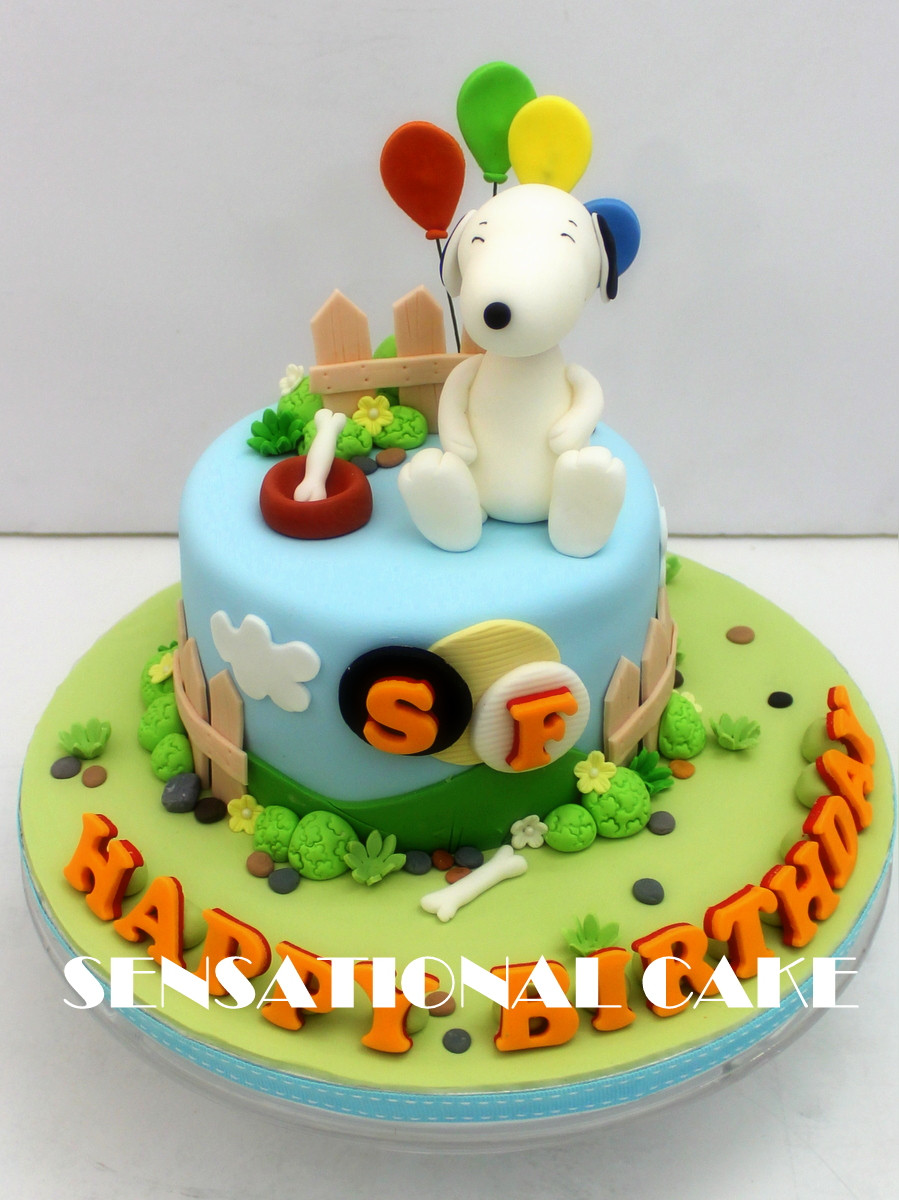 Snoopy Birthday Cake
 The Sensational Cakes SNOOPY CAKE SINGAPORE MINI CAKE
