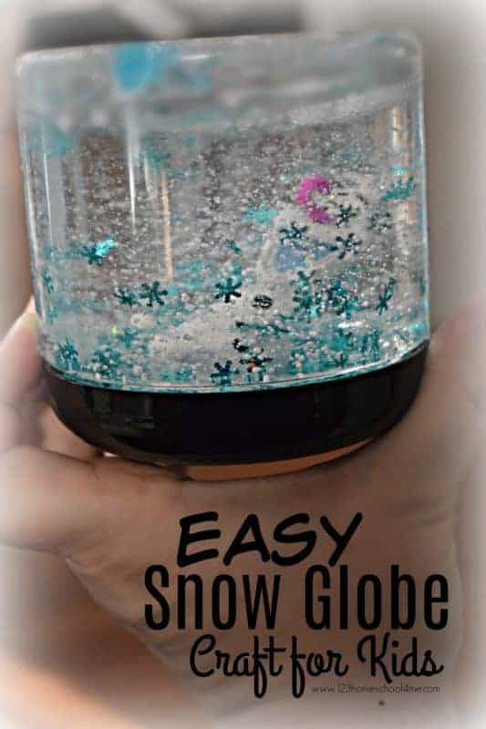 Snow Globes Crafts For Kids
 Easy SNOW GLOBE Craft for Kids