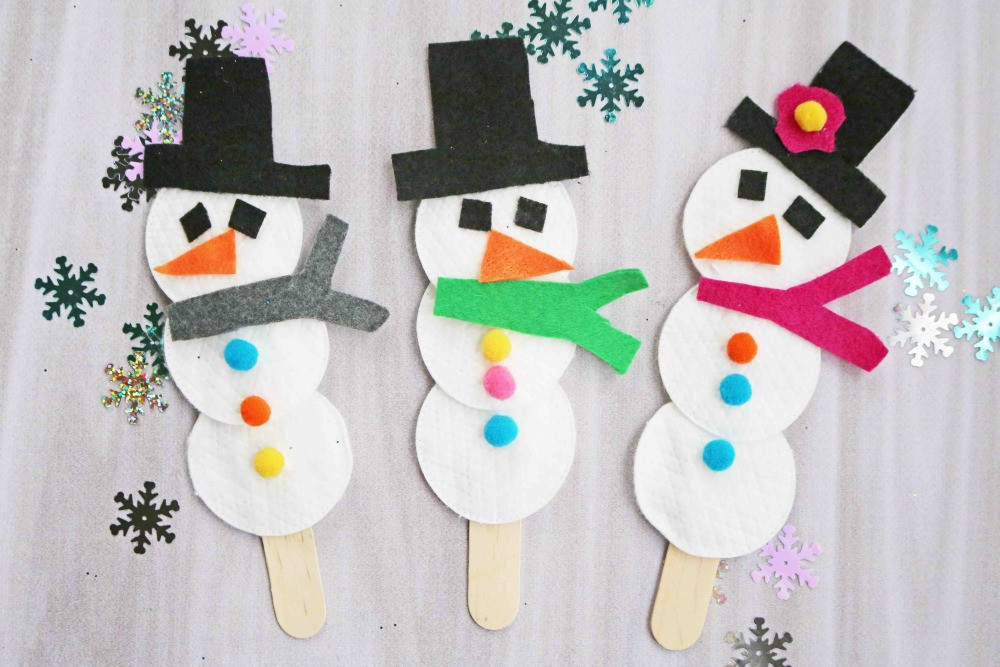 Snowman Kids Crafts
 Snowman Puppet Easy Winter Craft for Kids Darice