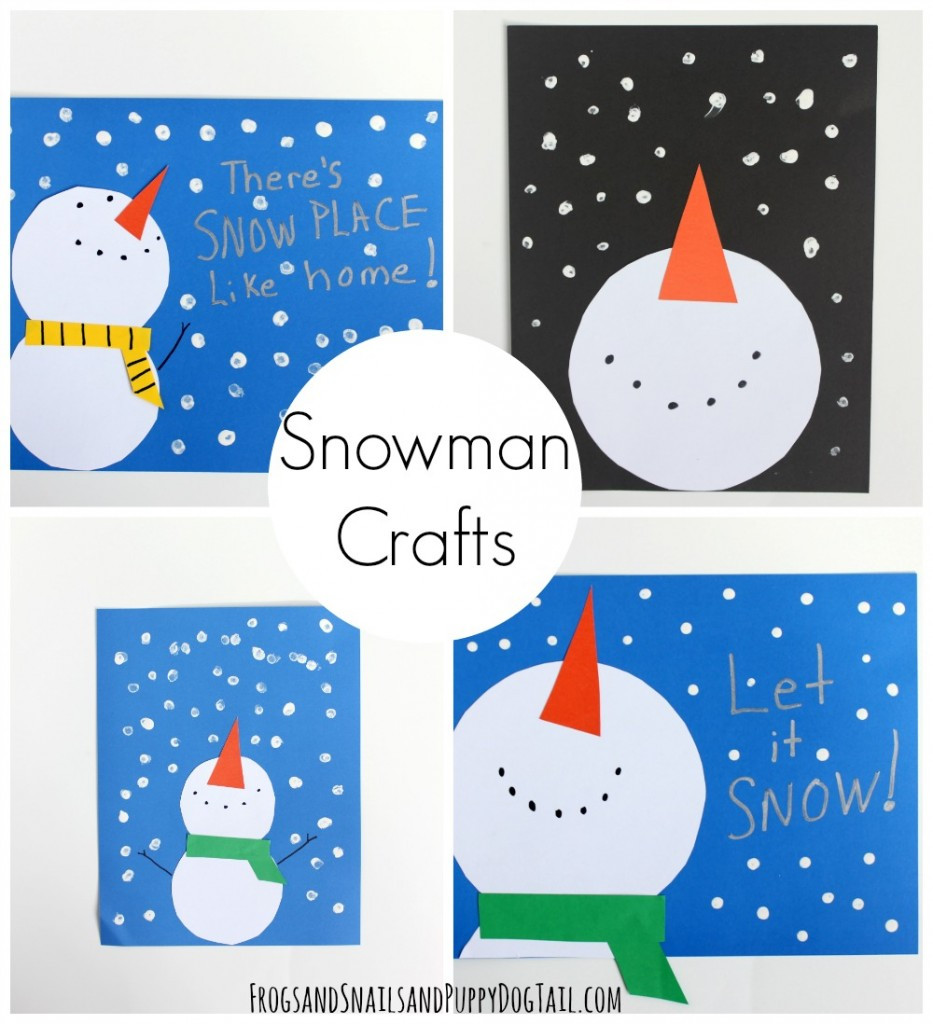 Snowman Kids Crafts
 Snowman Craft for Kids FSPDT