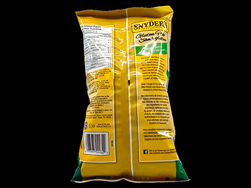 Snyder'S Gluten Free Pretzels
 Snyder s of Hanover Gluten Free Pretzel Sticks StockUpMarket