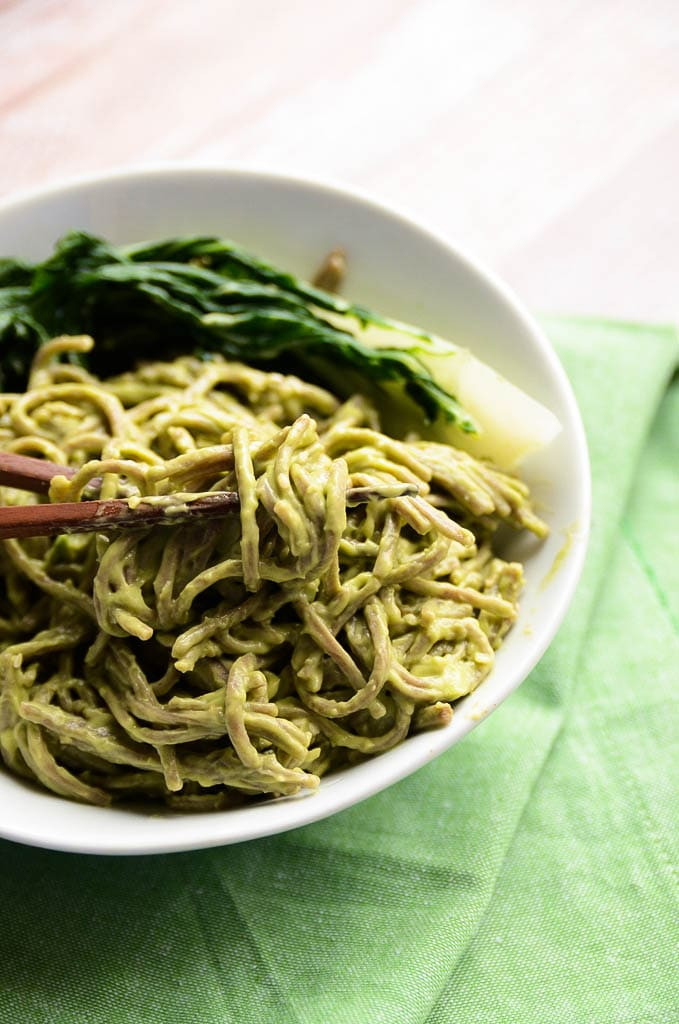 Soba Noodles Gluten Free
 Creamy Sesame Avocado Soba Noodles