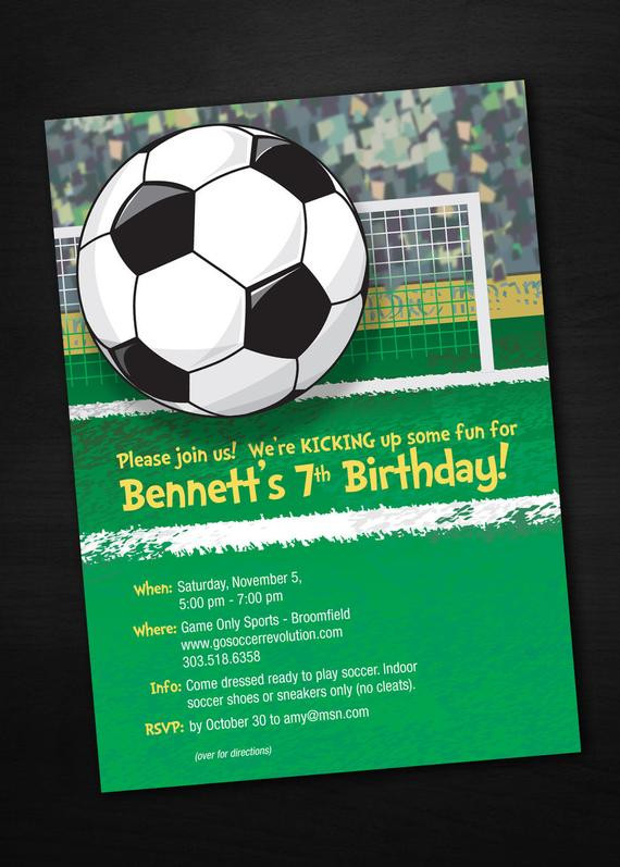 Soccer Birthday Invitations
 Soccer Birthday Invitations