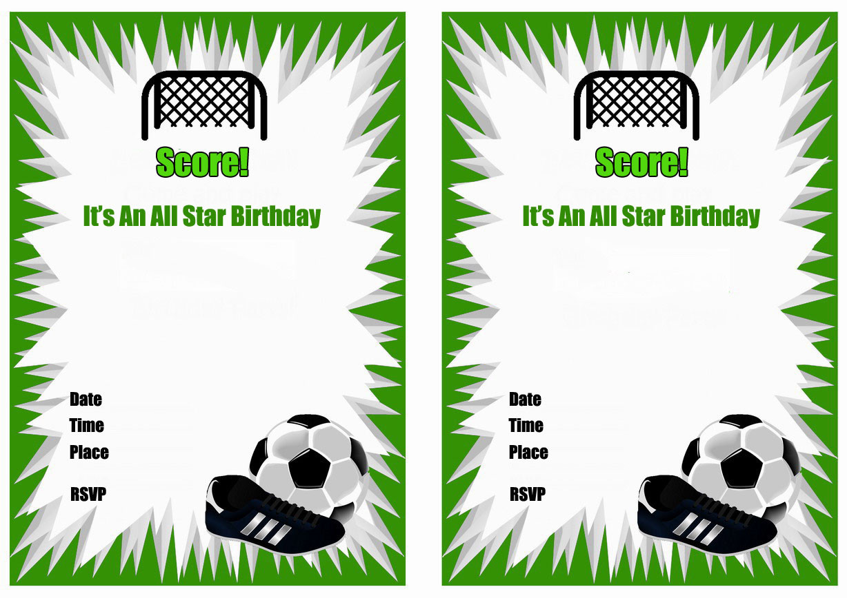 Soccer Birthday Invitations
 Soccer Birthday Invitations – Birthday Printable