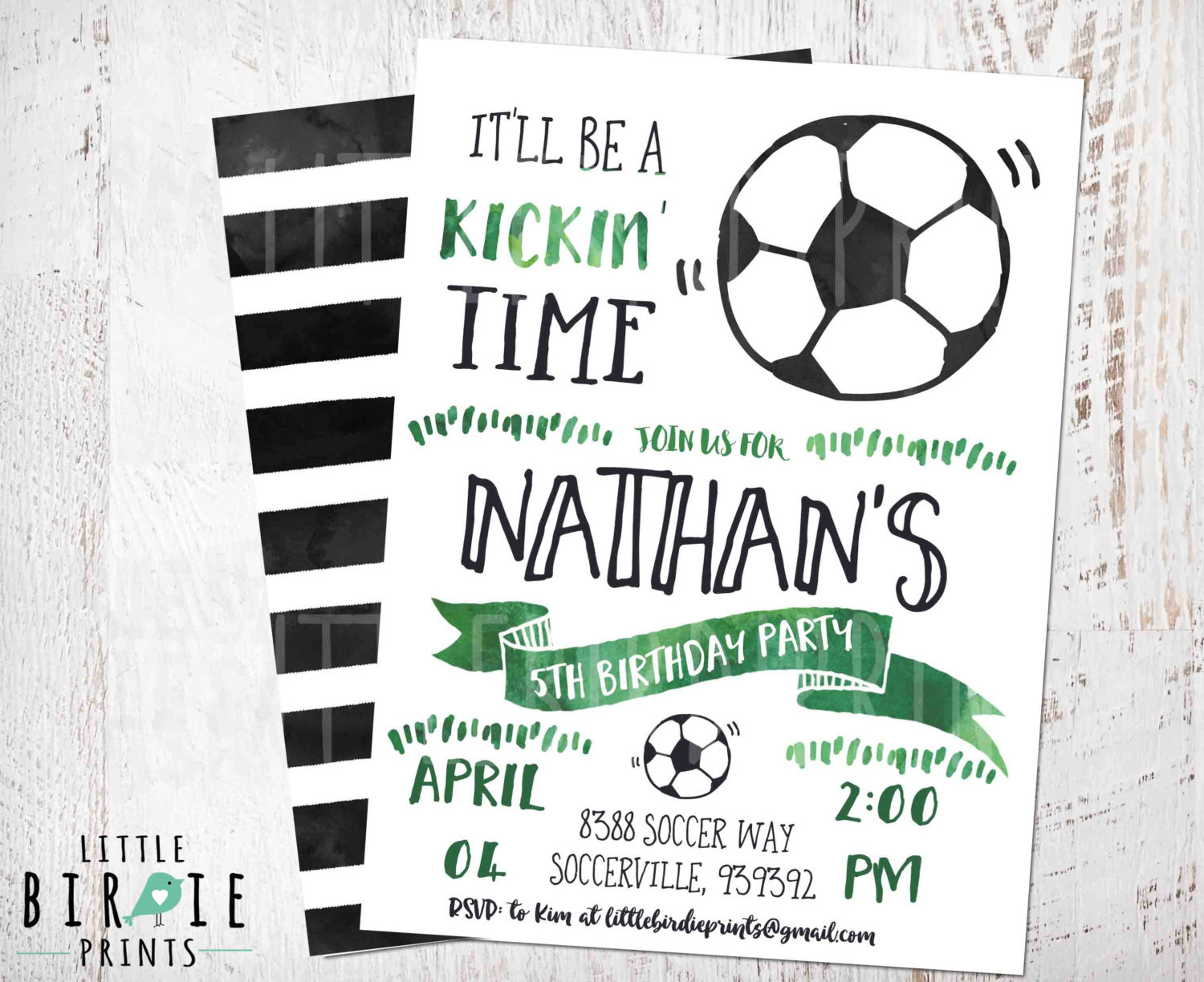 Soccer Birthday Invitations
 SOCCER INVITATION SOCCER Birthday party invitation Soccer