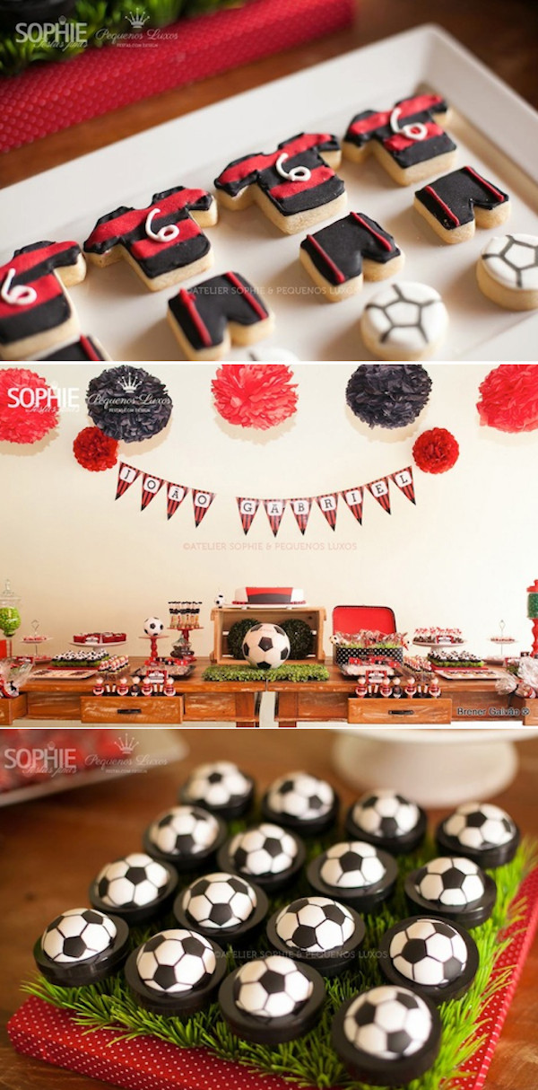 Soccer Birthday Party Ideas
 Kara s Party Ideas Soccer themed boy birthday party