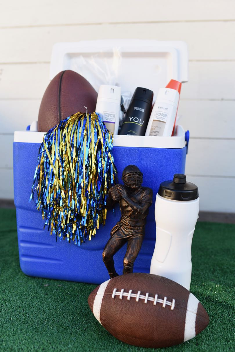 Soccer Gift Basket Ideas
 DIY Football Gift Basket for a Teenage Boy Make Life Lovely
