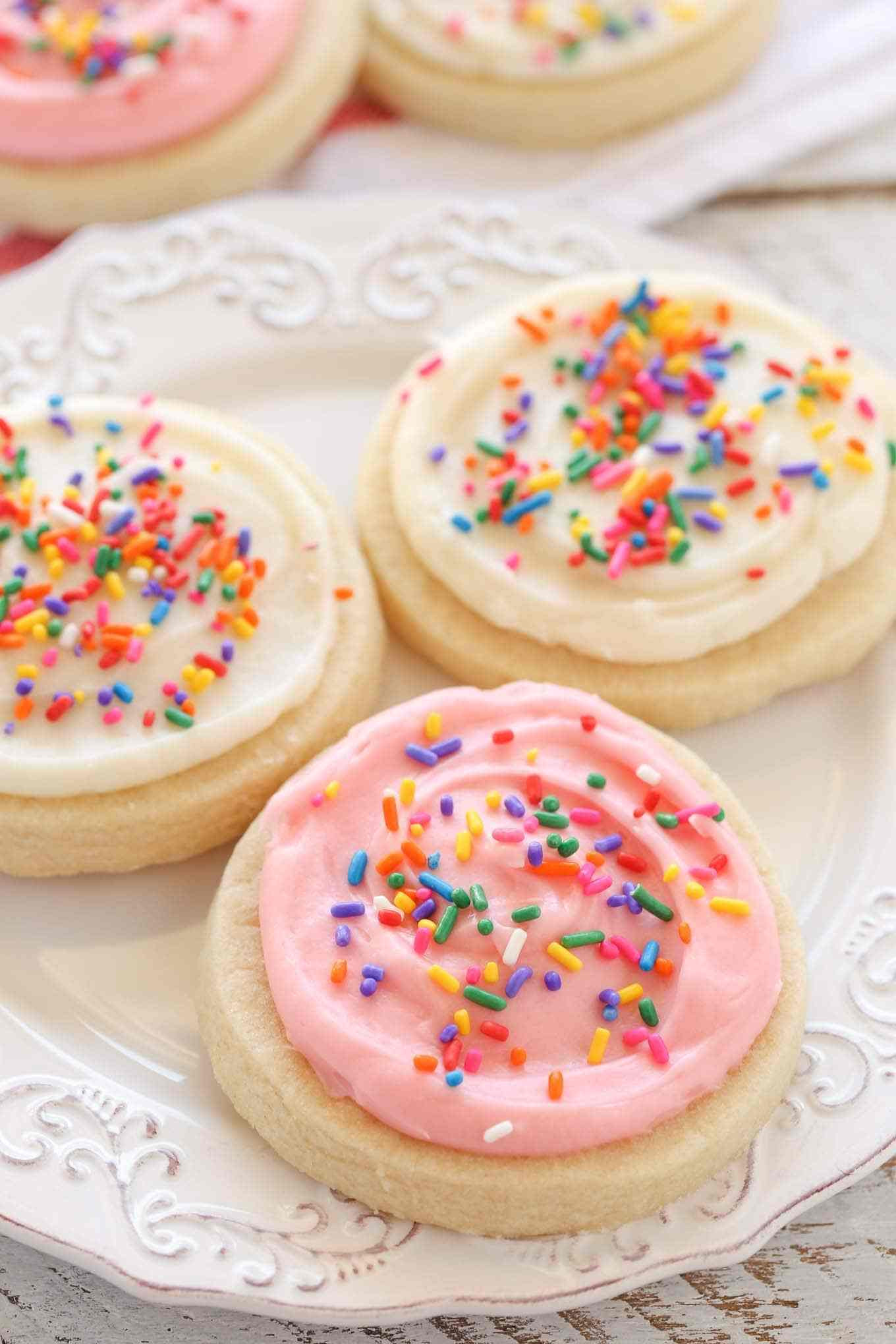 Soft Sugar Cookies With Frosting
 Soft Cut Out Sugar Cookies with Cream Cheese Frosting