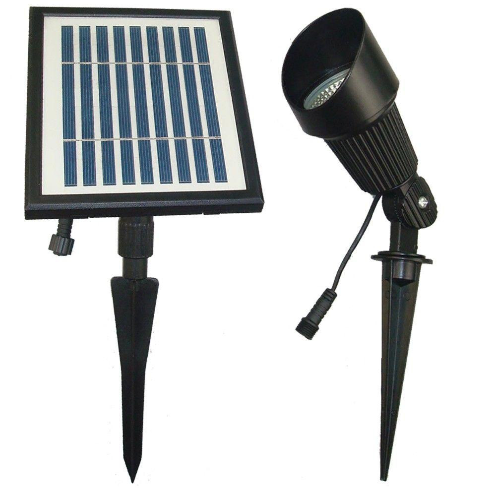 Solar Landscape Spotlights
 Solar Goes Green Solar Powered Black Outdoor Spotlight