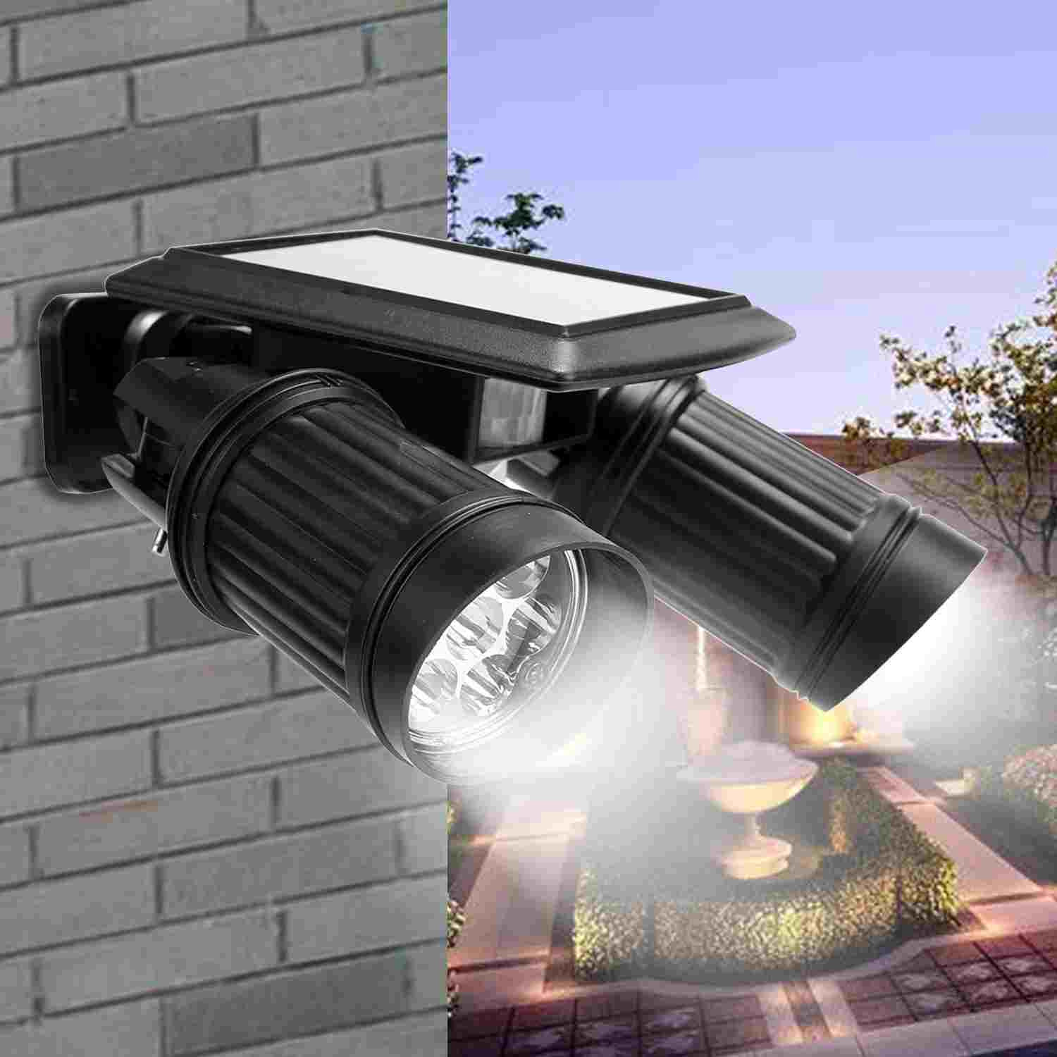 Solar Led Landscape Lights
 Outdoor Motion Sensor LED Solar Lights Dual Head Spotlight