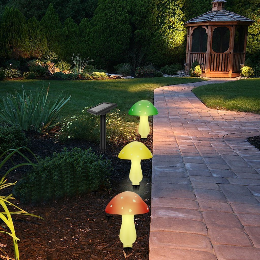 Solar Powered Landscape Lights
 Outdoor Solar Garden Lights Solar Powered Mushroom Lights