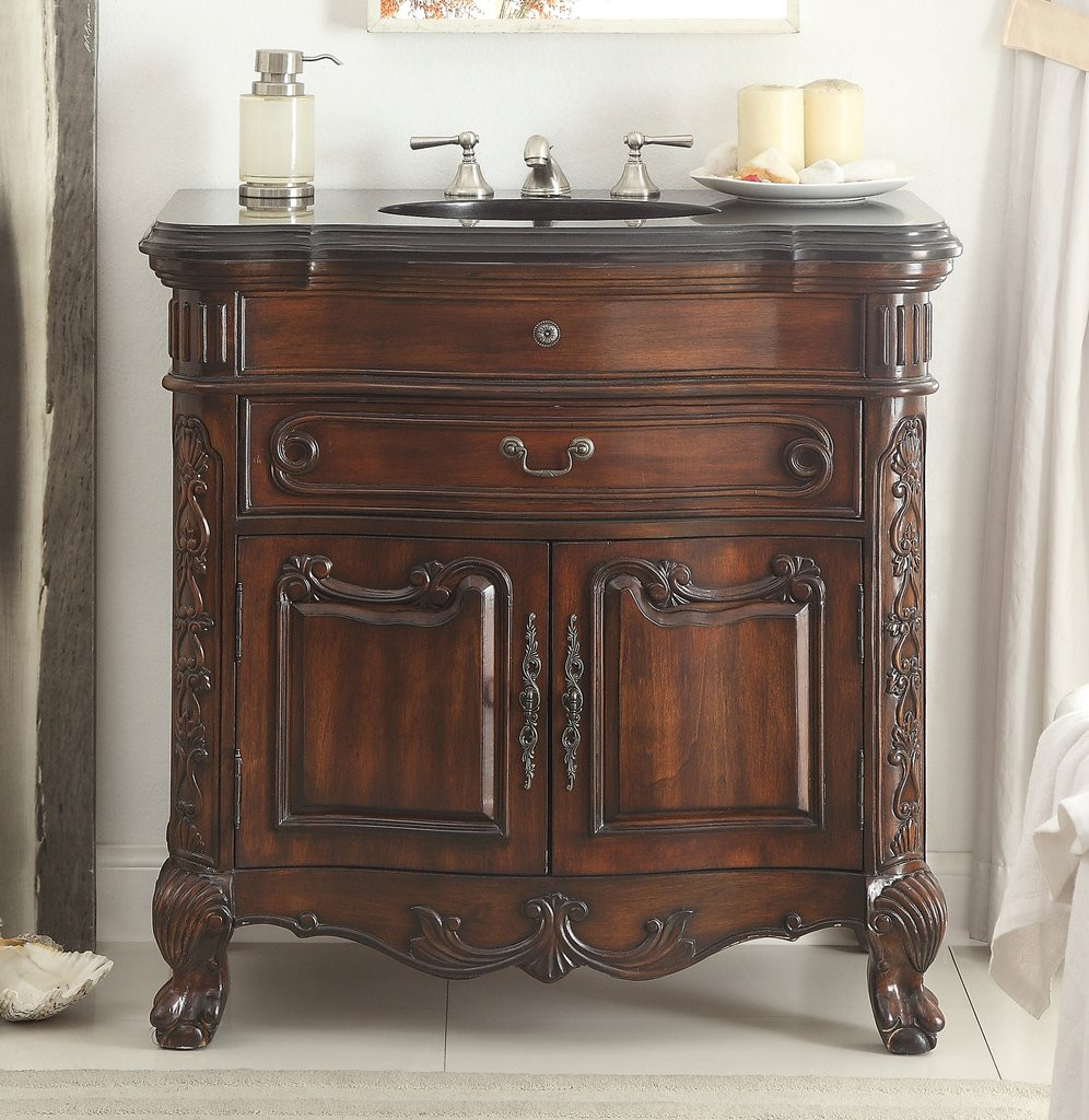 Solid Wood Bathroom Cabinets
 36" Solid Wood Classic style Madison Bathroom Sink Vanity