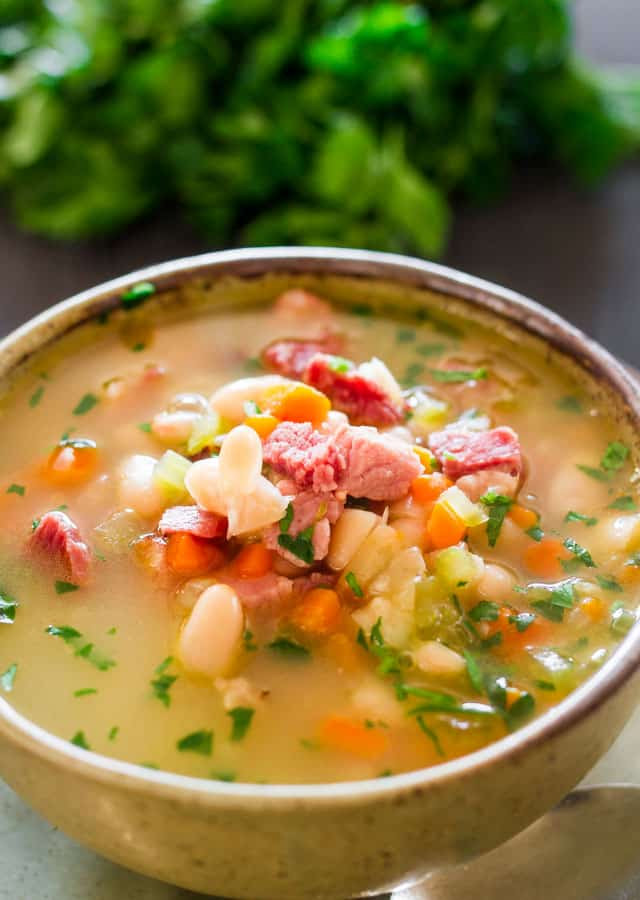 Soup Recipes With Ham
 Leftover Ham and Bean Soup Jo Cooks