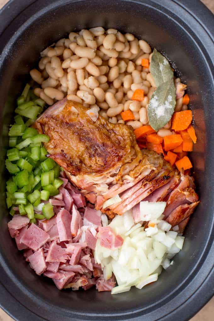 Soup Recipes With Ham
 Slow Cooker Ham and Bean Soup Recipe Dinner Then Dessert