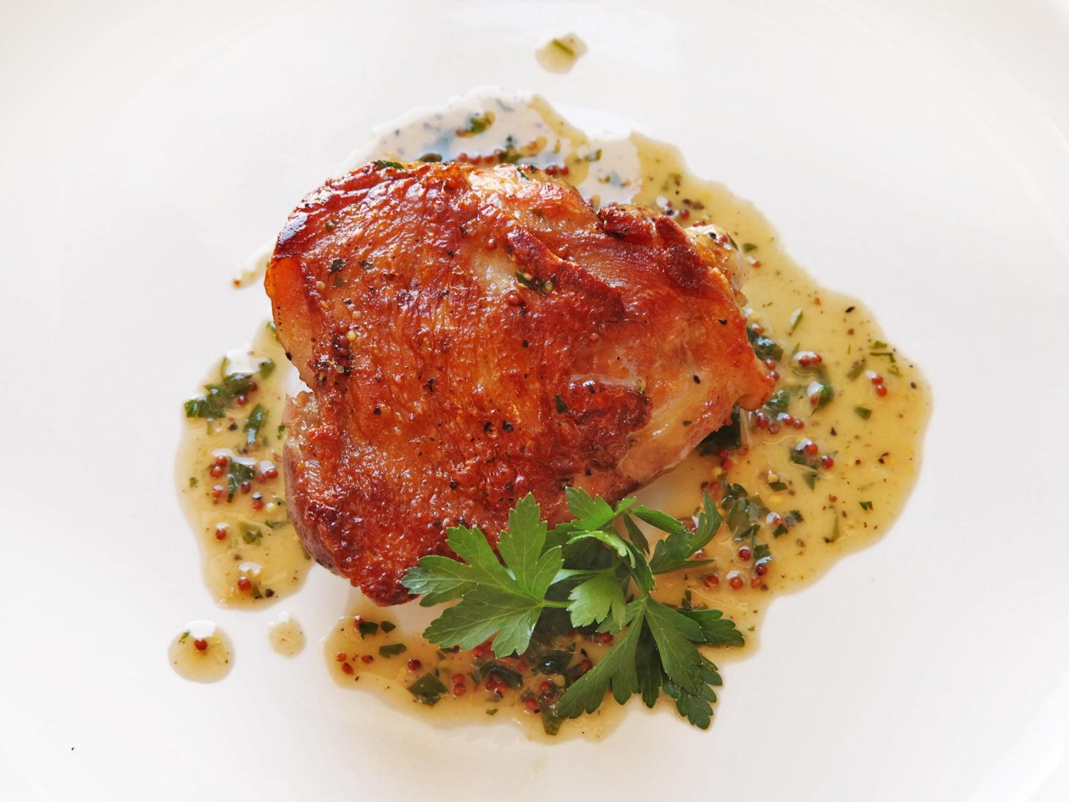 Sous Vide Chicken Thighs Recipe
 Crispy Sous Vide Chicken Thighs With Mustard Wine Pan
