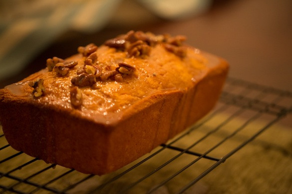 Southern Sweet Potato Bread
 Sweet Potato Bread w Praline Topping – Jem of the south