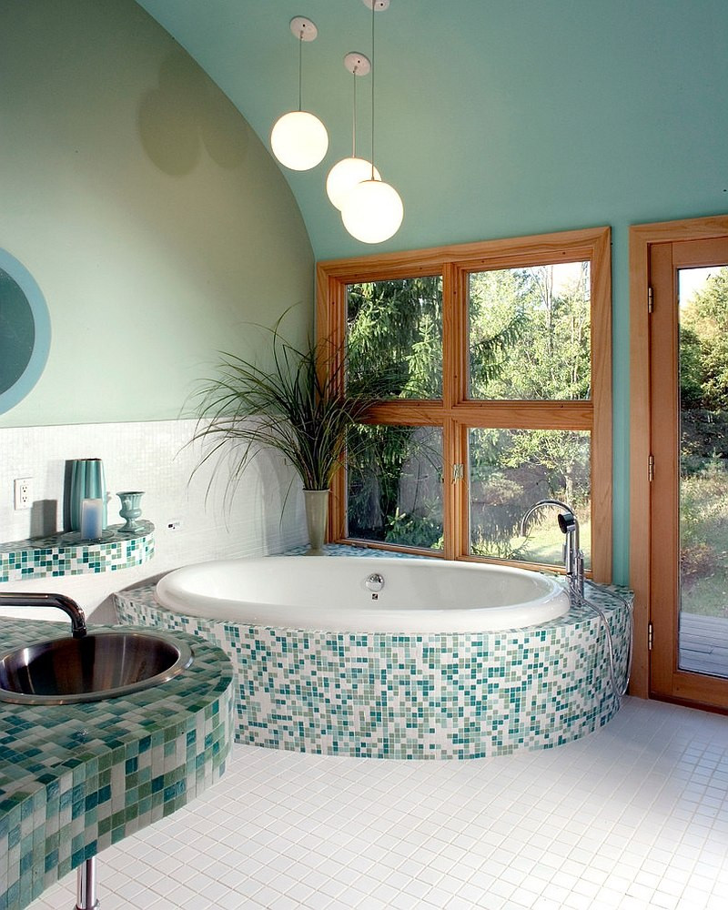 Spa Bathroom Colors
 20 Refreshing Bathrooms with a Splash of Green