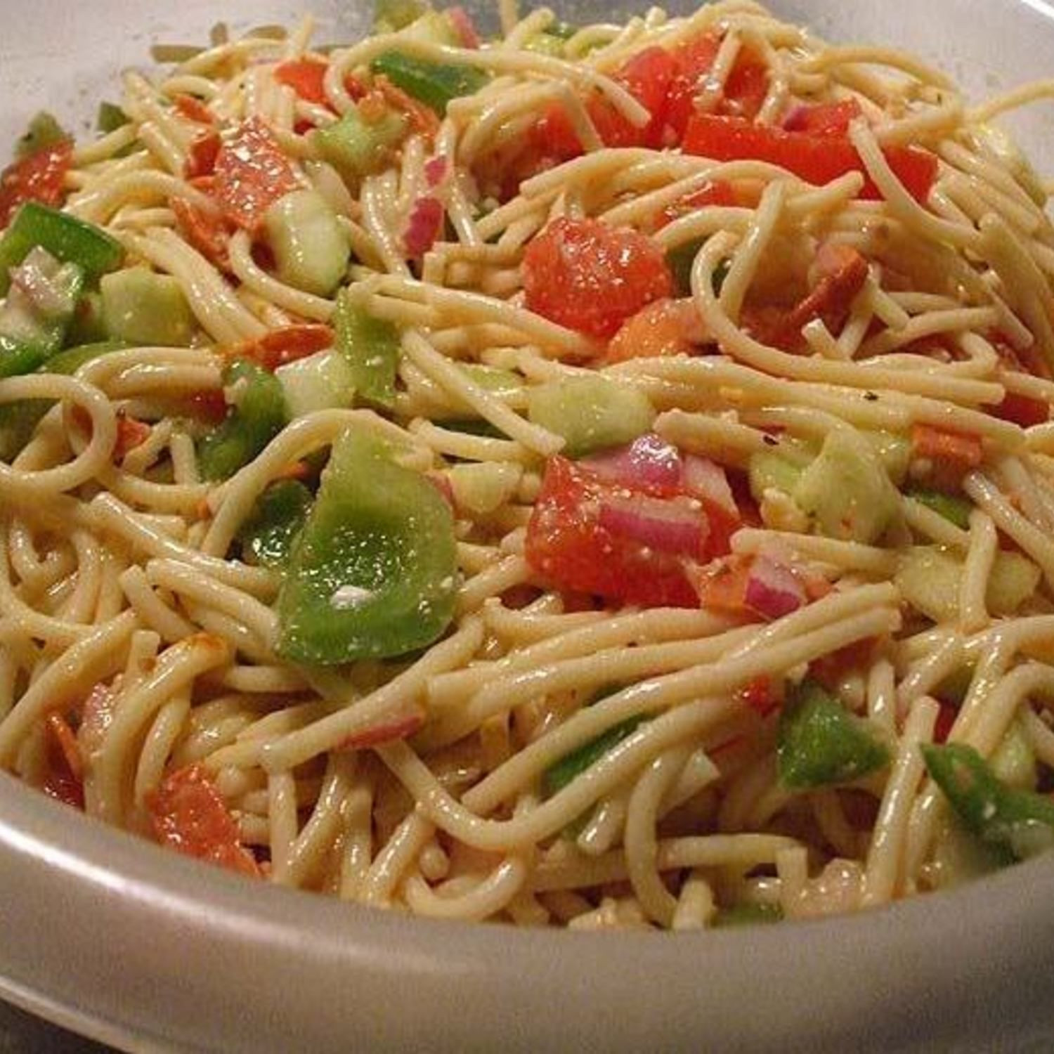 Spaghetti Salad With Salad Supreme
 Check out Cold Spaghetti Salad It s so easy to make