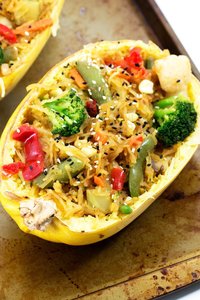 Spaghetti Squash Stir Fry
 Spaghetti Squash Stir Fry Glitter and Graze