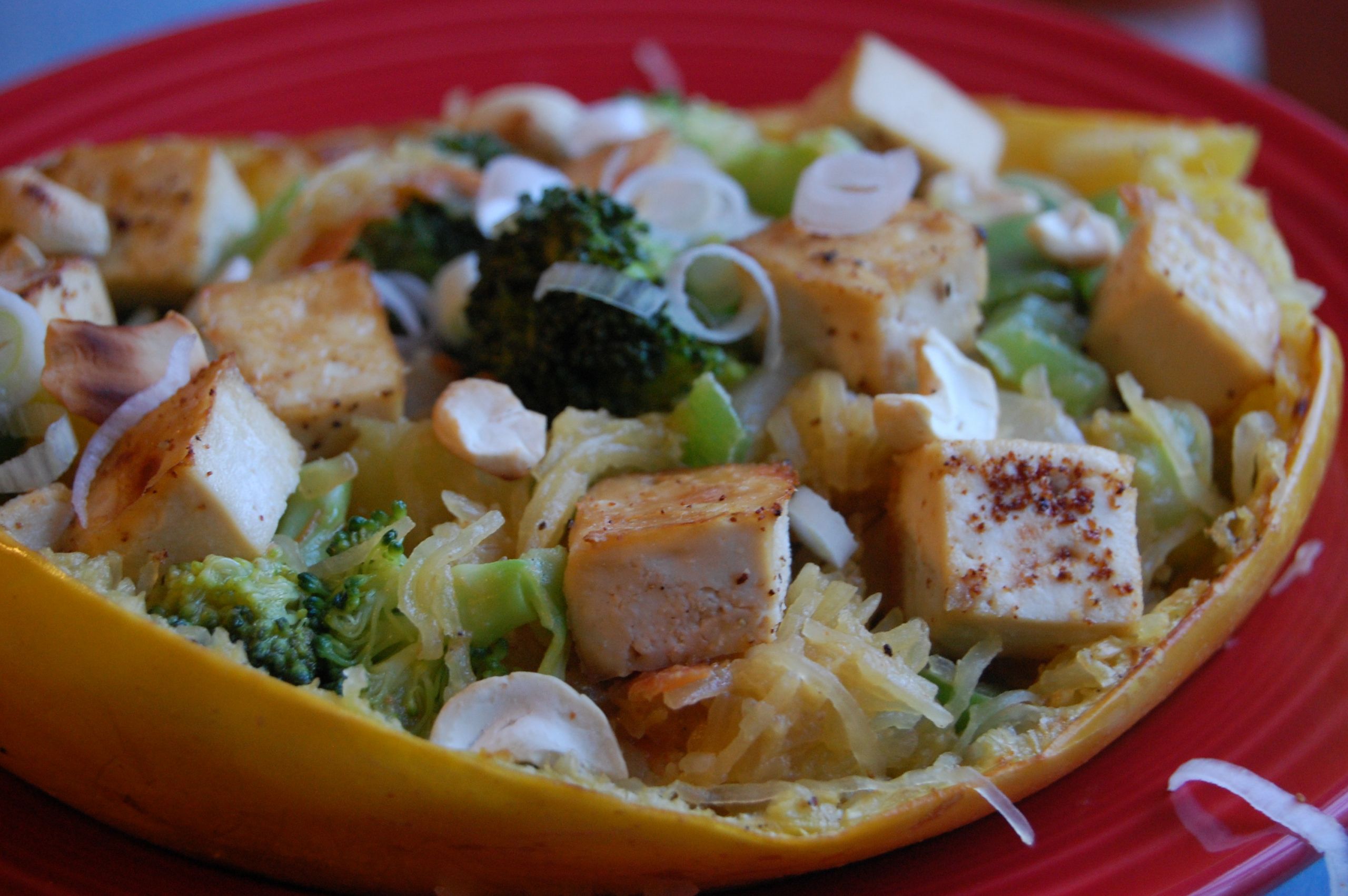 Spaghetti Squash Stir Fry
 Spaghetti Squash Stir Fry with Tofu