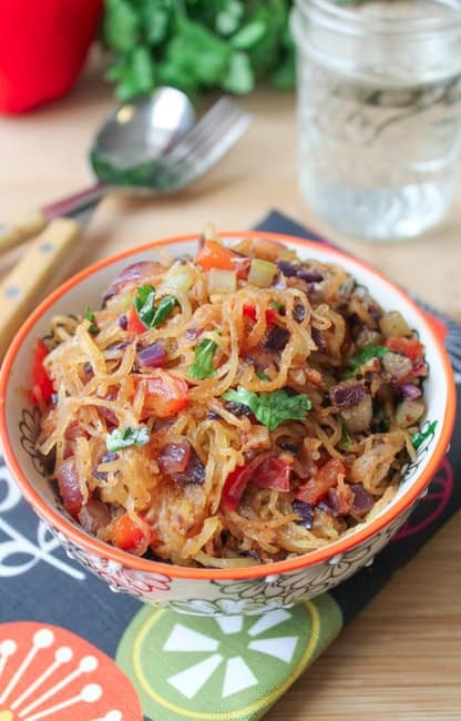 Spaghetti Squash Stir Fry
 Spicy Spaghetti Squash Stir Fry Vegan Gluten Free