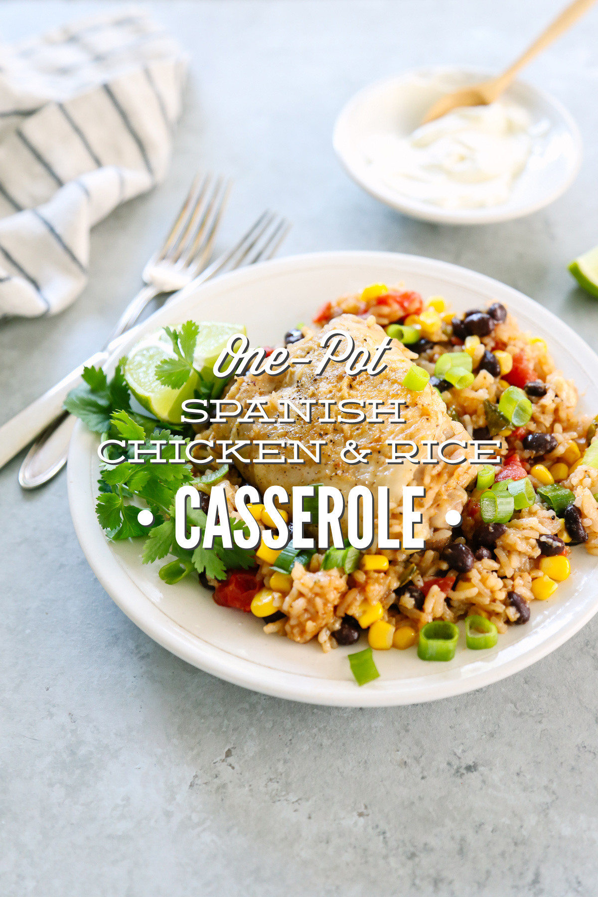 Spanish Chicken And Rice Casserole
 e Pot Spanish Chicken and Rice Casserole Live Simply