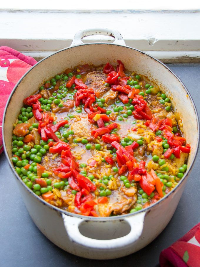 Spanish Chicken And Rice Casserole
 Arroz Con Pollo Spanish Chicken and Rice Casserole