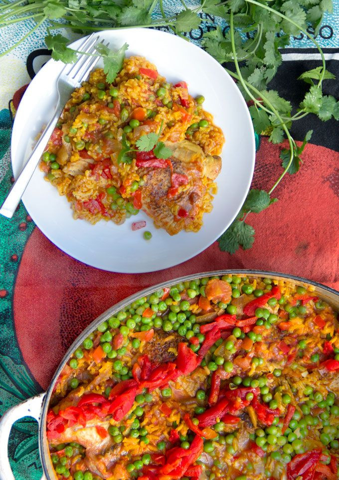 Spanish Chicken And Rice Casserole
 Arroz Con Pollo Spanish Chicken and Rice Casserole