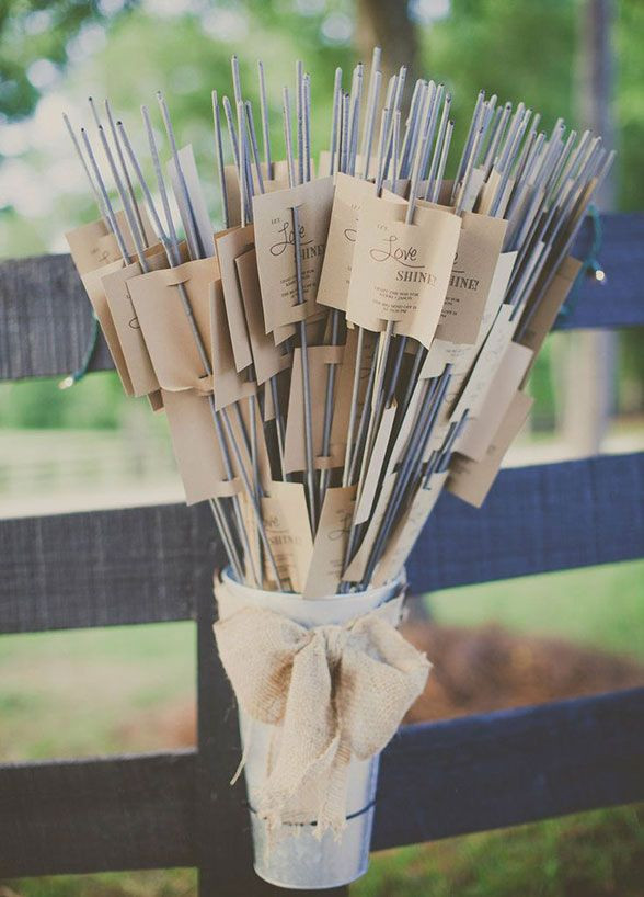 Sparklers As Wedding Favors
 DIY 10 Ways to Package Wedding Favors American Wedding