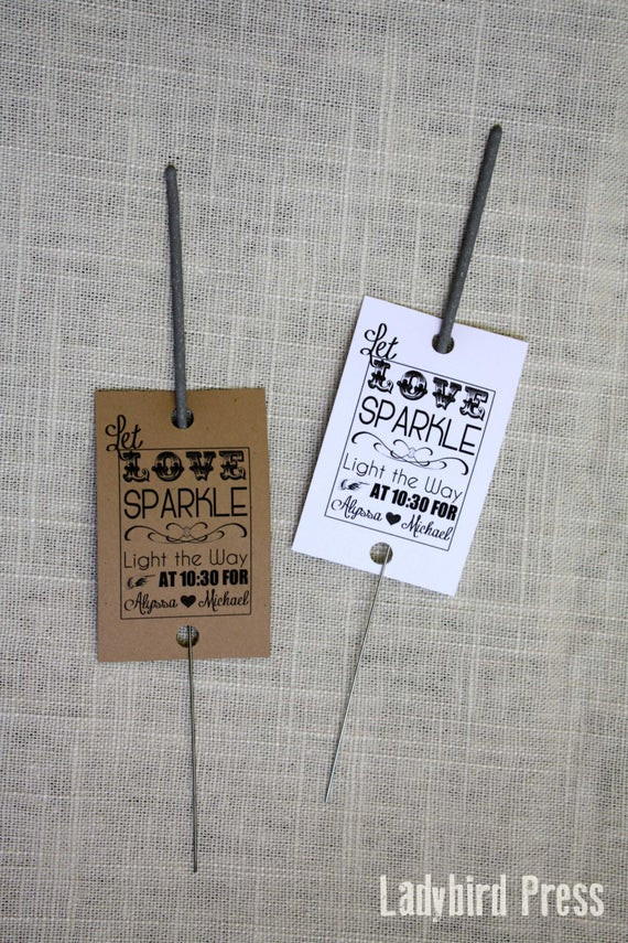 Sparklers As Wedding Favors
 Wedding Sparkler Tags Personalized Printable Wedding Favor