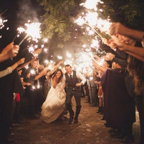 Sparklers Wedding Exit
 15 Epic Wedding Sparkler Sendoffs That Will Light Up Any