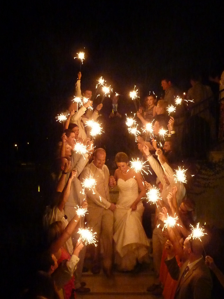 Sparklers Wedding Exit
 Wedding Exit Sparkler Alternatives