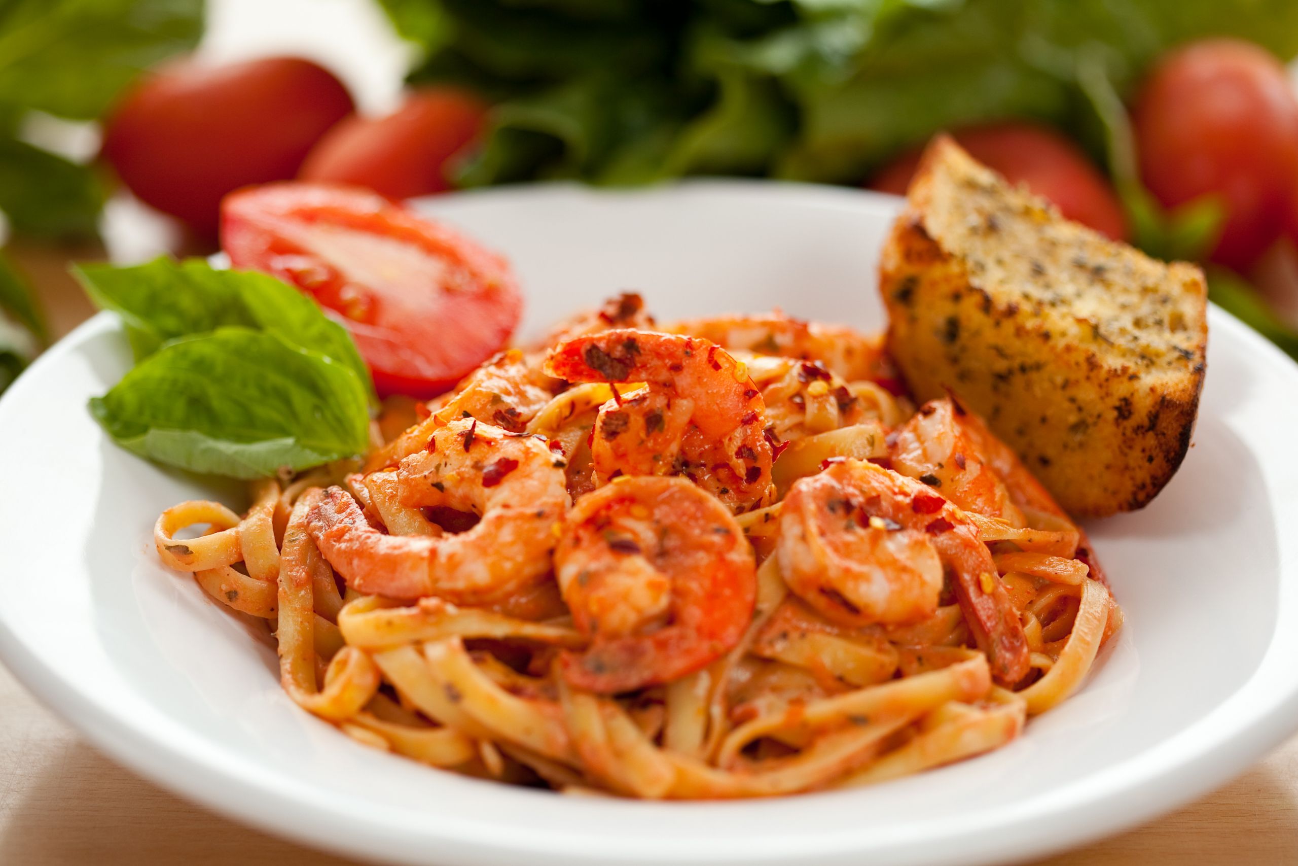 Spicy Shrimp Pasta With Red Sauce
 Dinner Menu