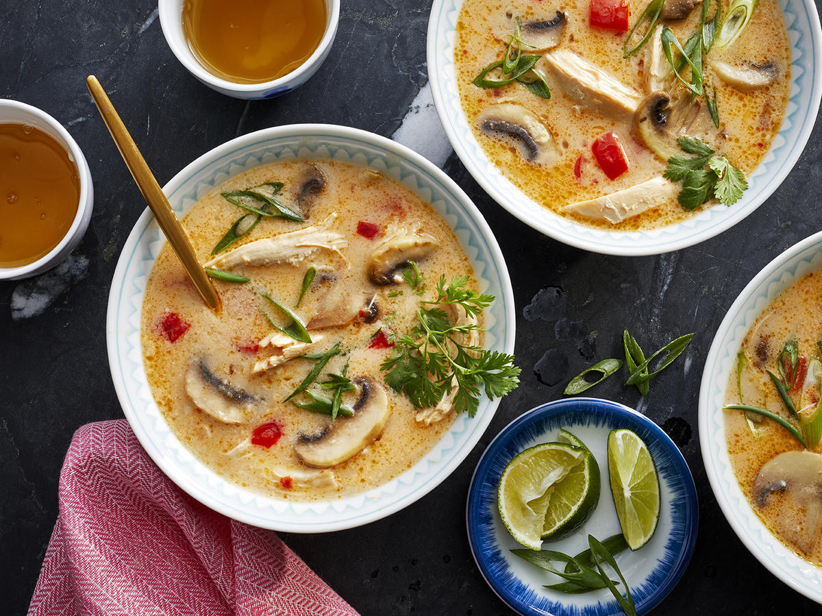 Spicy Thai Coconut Chicken Soup
 100 Easy Must Make Chicken Dinners MyRecipes