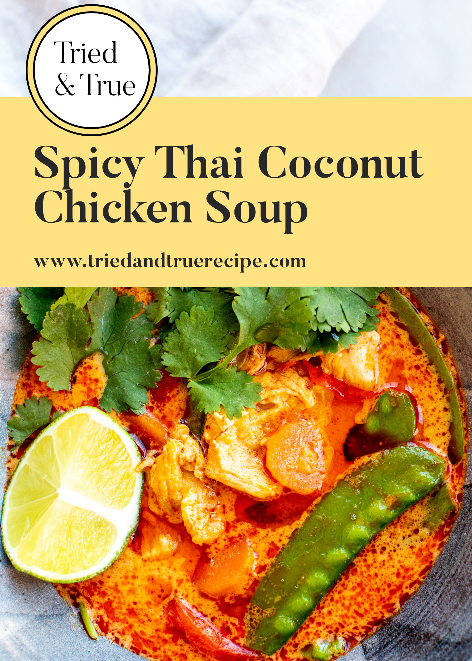 Spicy Thai Coconut Chicken Soup
 Spicy Thai Coconut Chicken Soup