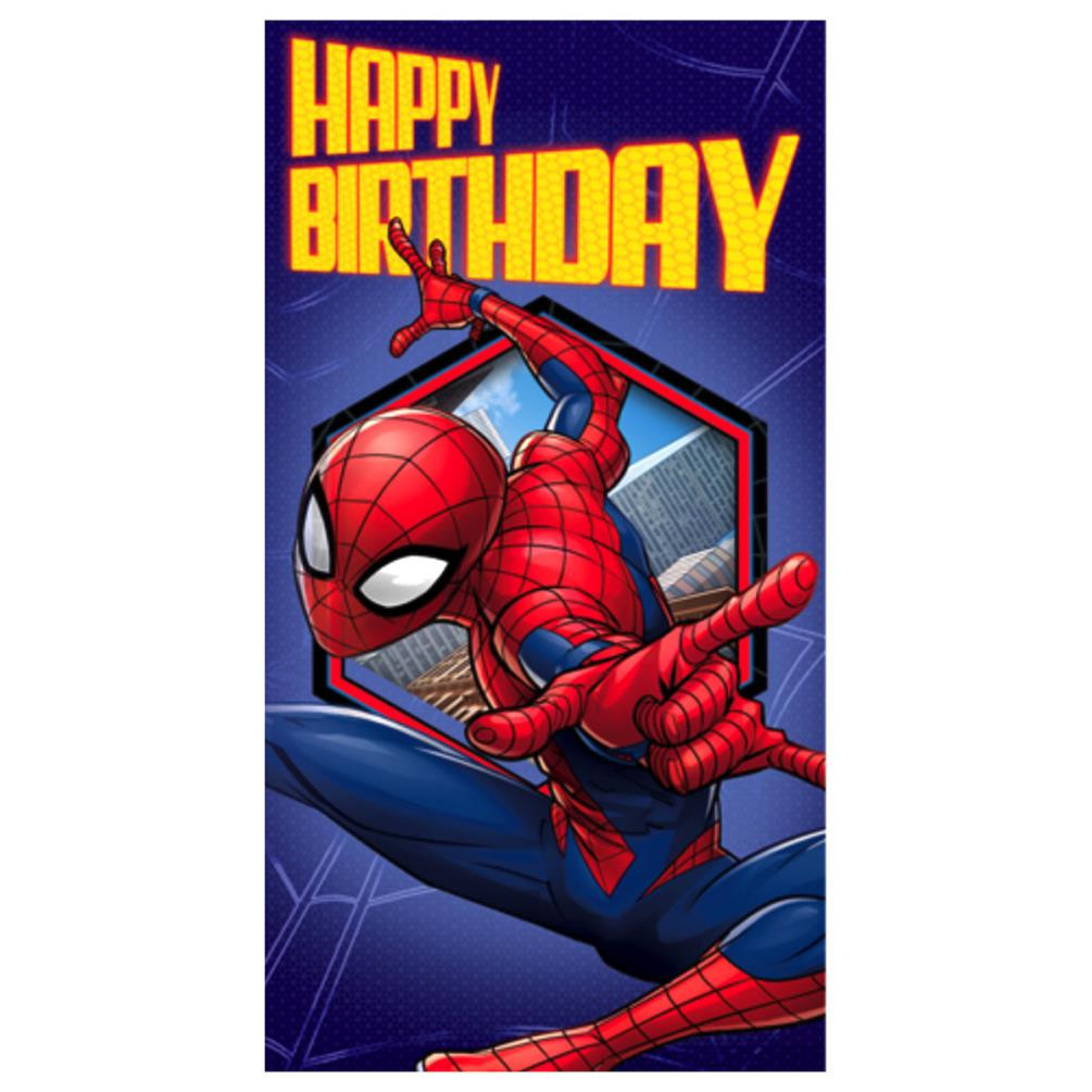 Spiderman Birthday Card
 Happy Birthday Spiderman Card CW Character Brands