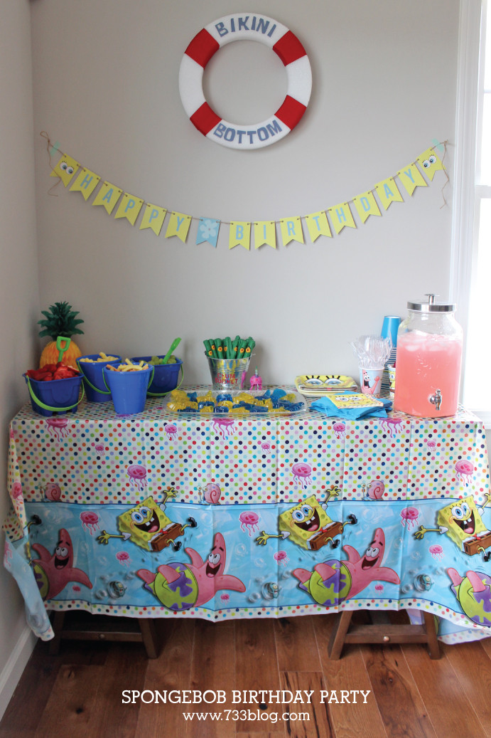 Spongebob Birthday Decorations
 Spongebob Squarepants Birthday Party Inspiration Made Simple