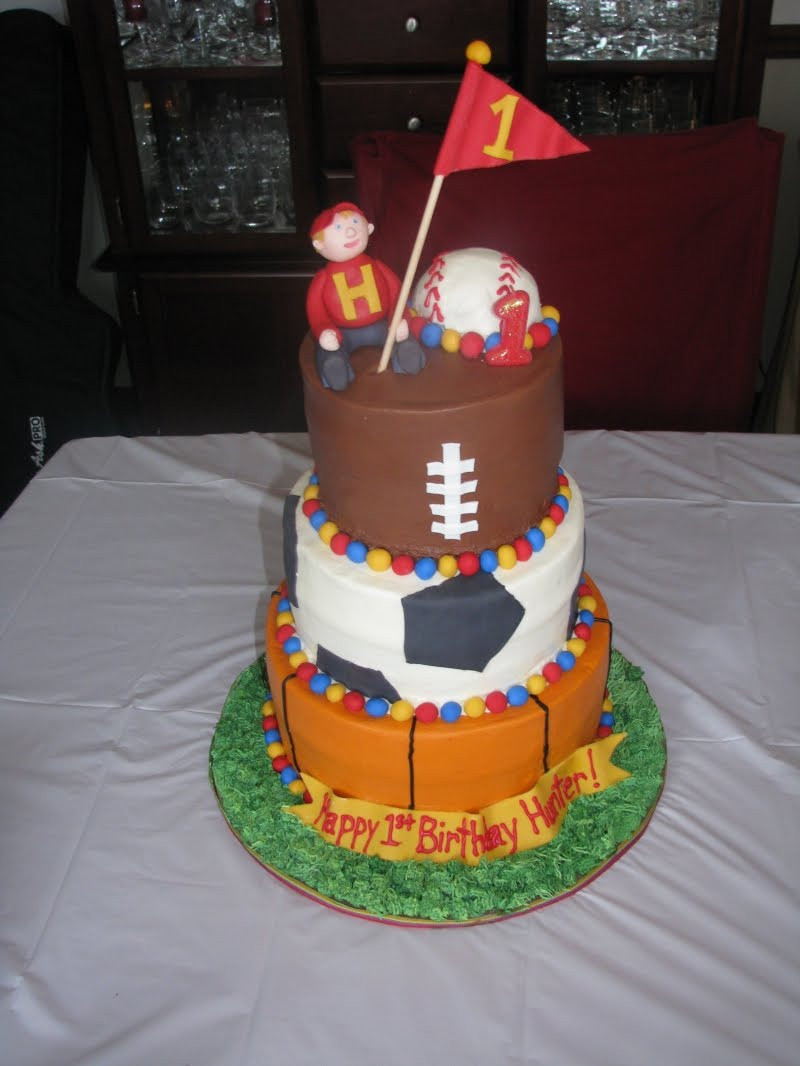 Sports Birthday Cakes
 Birthday Cakes Wonderful First Birthday Cake Sports