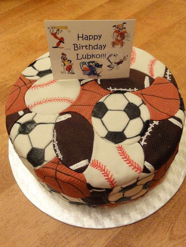 Sports Birthday Cakes
 Sports themed birthday cake D